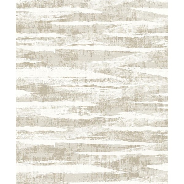 57.5 sq. ft. Latte Nebulite Abstract Unpasted Non-Woven Paper Wallpaper Roll