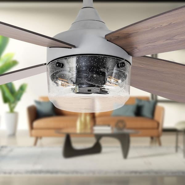 River of Goods Yvette 42 in. 2-Light Indoor Gray Ceiling Fan with Remote-Control