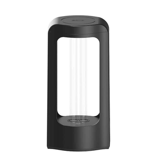 SANSI 42W Integrated LED UV Sanitizer Black 2 T5 Base Light Bulbs with Remote Control Timer 99.99% UVC 254nm Wavelength 1Pack