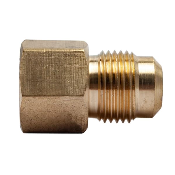 Everbilt 1/2 in. Flare Brass Coupling Fitting 801279 - The Home Depot