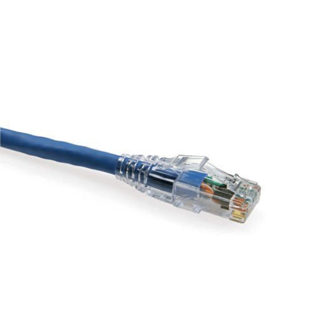 GE 7 ft. Cat6 Ethernet Networking Cable in Blue 33757 - The Home Depot