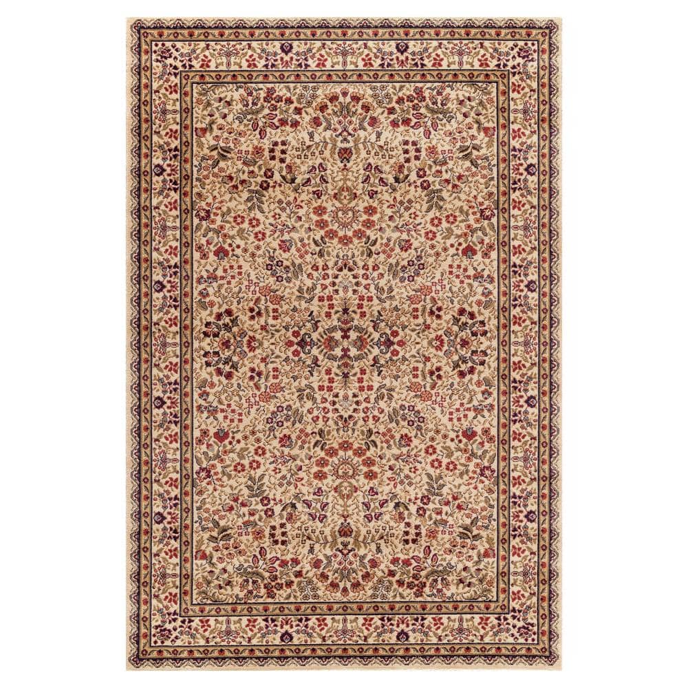 Jewel Sarouk Ivory 3 ft. x 4 ft. Area Rug price history on PriceWatchPro