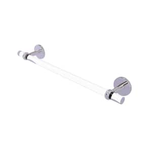 Clearview 24 in. Towel Bar with Twisted Accents in Polished Chrome