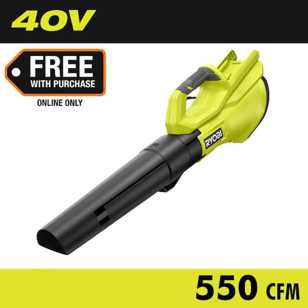 40V 120 MPH 550 CFM Cordless Battery Leaf Blower (Tool Only)