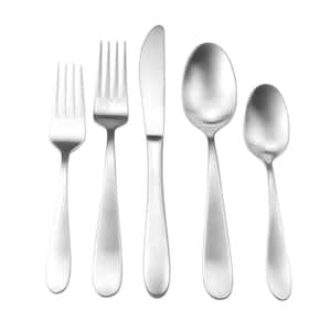 Waverly 20-Piece Matte 18/0 Stainless Steel Flatware Set (Service for 4)