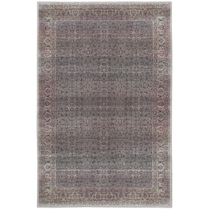 Machine Washable Brilliance Emerald 4 ft. x 6 ft. Repeat Medallion Traditional Area Rug