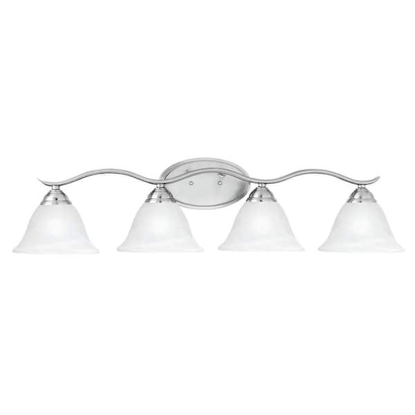 Thomas Lighting Prestige 4-Light Brushed Nickel Wall Vanity Light