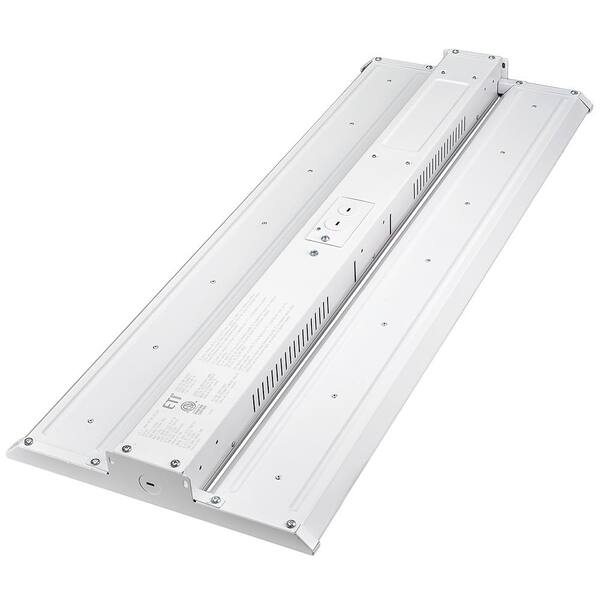 ETI LIGHTING 2 ft. 400-Watt Equivalent Integrated LED Dimmable White Linear High Bay Light 5000K Daylight 24000 Lumens (4PK)