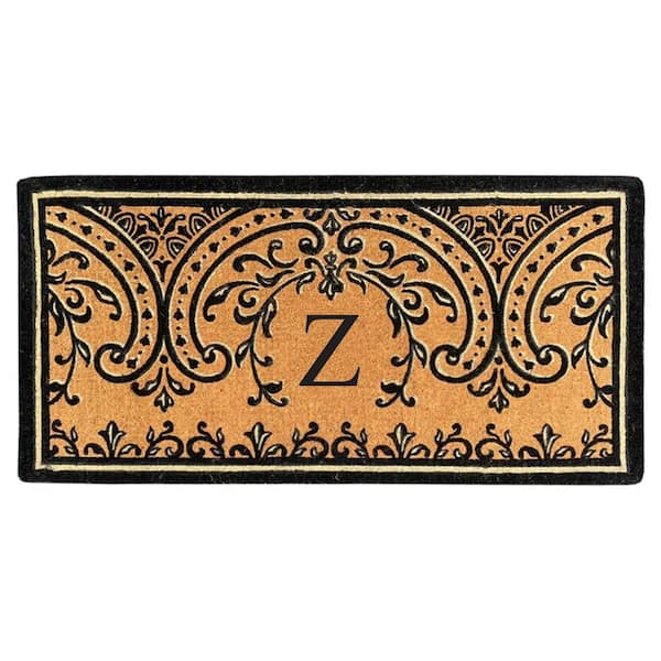 Heavy Duty Coir Easton 36 in. x 72 in. Monogrammed Z Door Mat