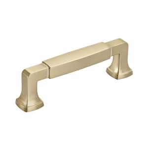 Stature 3-3/4 in. (96 mm) Golden Champagne Cabinet Drawer Pull
