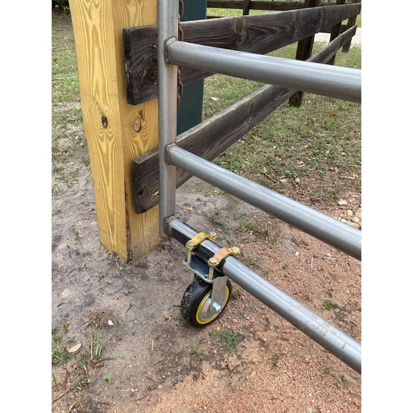Farm Gate Wheel for Metal Tube Gates 6 Anti-Slip Support