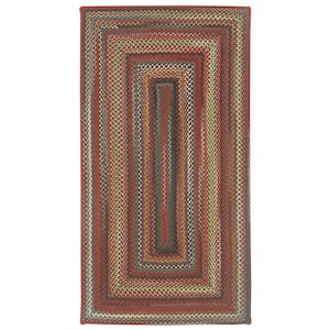 Portland Brown 3 ft. x 3 ft. Concentric Area Rug