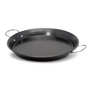 Sol 20 in. Steel Nonstick Grill Pan in Black