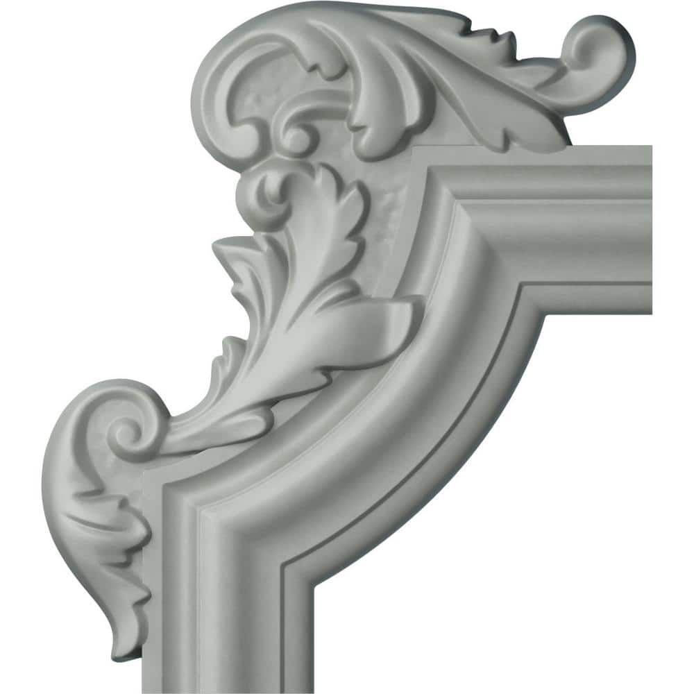Primed Urethane Decorative Corner Panel Moulding, 13.25" x 10.63"