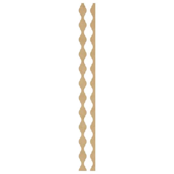 Ekena Millwork Casablanca 0.125 in. T x 0.2 ft. W x 4 ft. L Dark Grey Acrylic Resin Decorative Wall Paneling 31-Pack