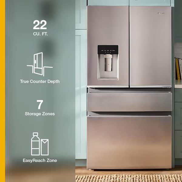 Whirlpool 36 in. 22 cu. ft. Counter Depth French Door Refrigerator