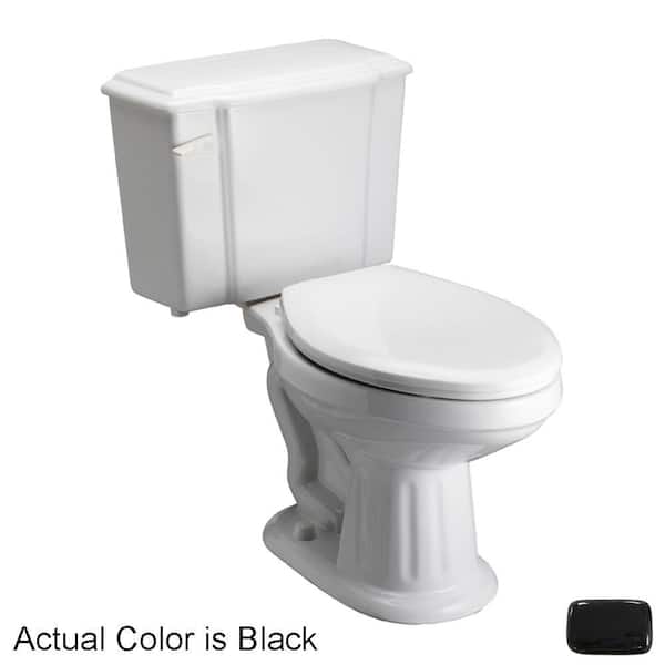 Pegasus Vicki 2-Piece 1.6 GPF Elongated Toilet in Black
