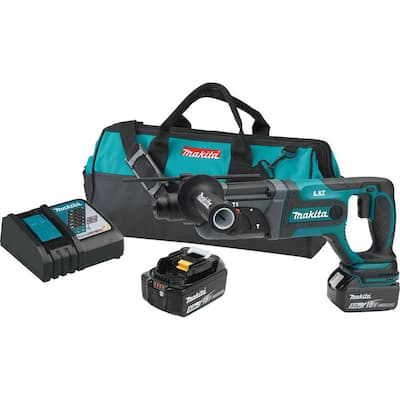 18V LXT Lithium-Ion 7/8 in. Cordless SDS-Plus Concrete/Masonry Rotary Hammer Drill Kit w/ (2) batteries 5.0Ah, Bag