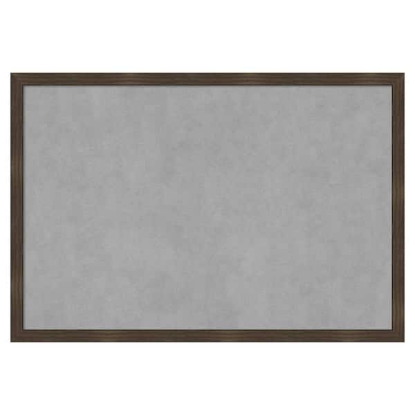 Amanti Art Woodgrain Stripe 38 in. x 26 in. Magnetic Board, Memo Board