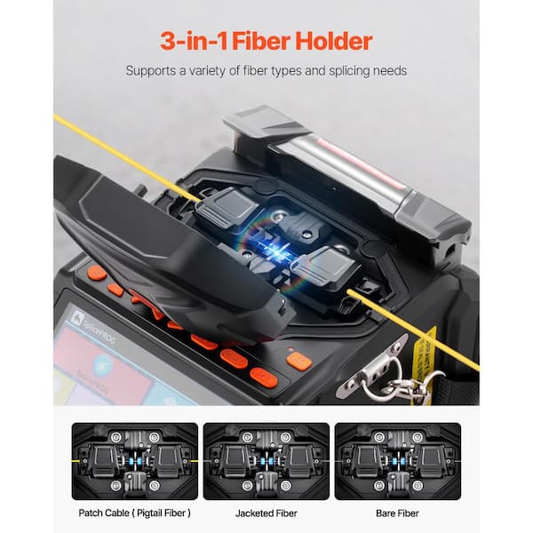 SKYSHALO Fiber Fusion Splicer 6-Motors, Core Alignment Fibers