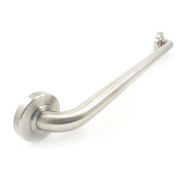 WingIts Platinum Designer Series 42 in. x 1.25 in. Grab Bar Taper in Satin Stainless Steel (45 in. Overall Length)