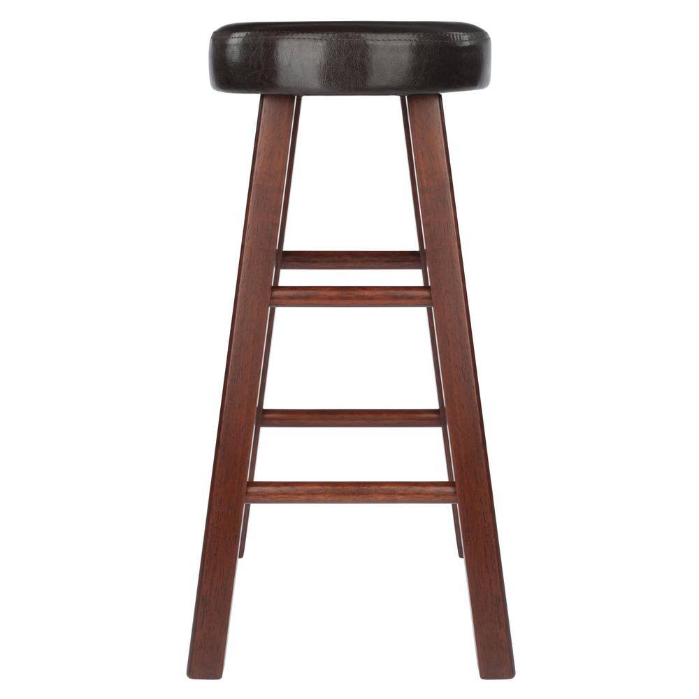 Transitional 25.5" Maria Counter Stool Set in Walnut & Espresso