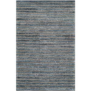 Cape Cod Blue/Natural 5 ft. x 8 ft. Striped Area Rug