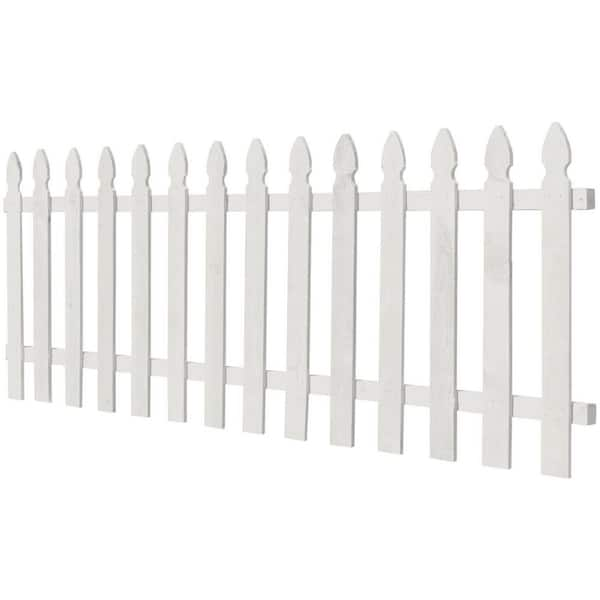 3-ft x 8-ft Cedar French Gothic Spaced Picket Fence Panel in the Wood Fence  Panels department at