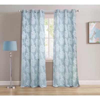 Seafoam Green Curtains Window Treatments The Home Depot