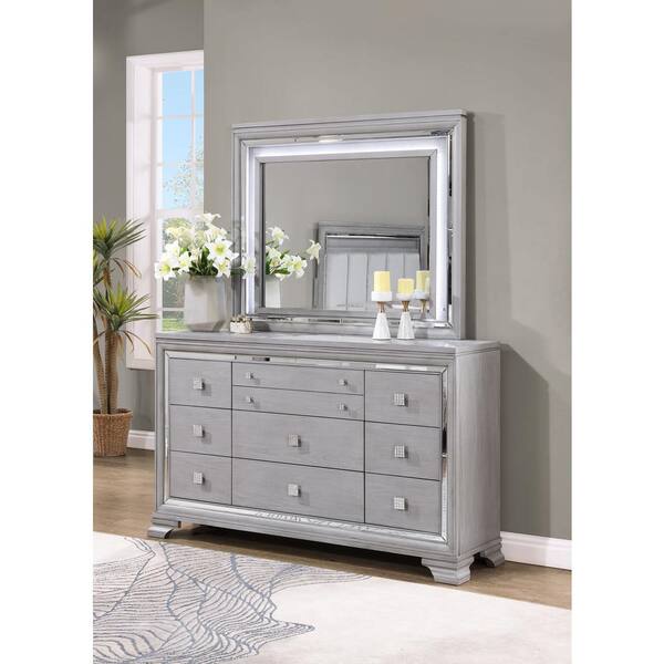 AndMakers Padua 49 in. W x 40 in. H Rectangle Framed Washed