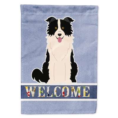 Caroline's Treasures BB7580CHF Welcome Friends White Boxer Flag Canvas House Size Large Multicolor