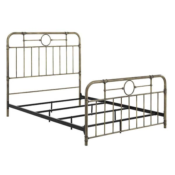 walker edison antique bronze queen bed