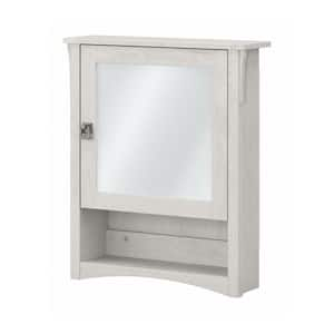 Salinas 23.7 in. W x 27.99 in. H Rectangular Particle Board Medicine Cabinet with Mirror in Linen White Oak