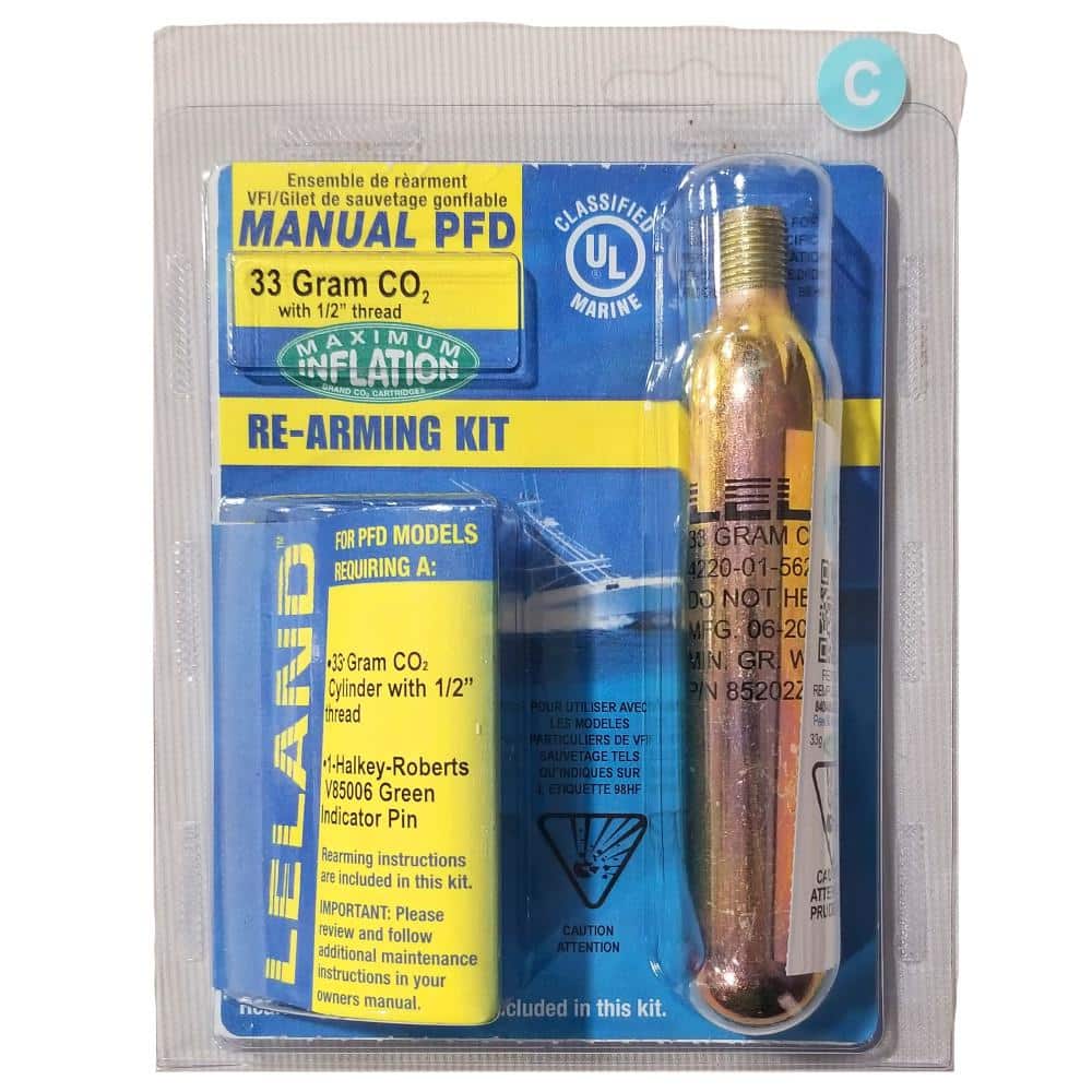 Leland 33-Gram Inflatable Life Vest Rearming Kit - Manual