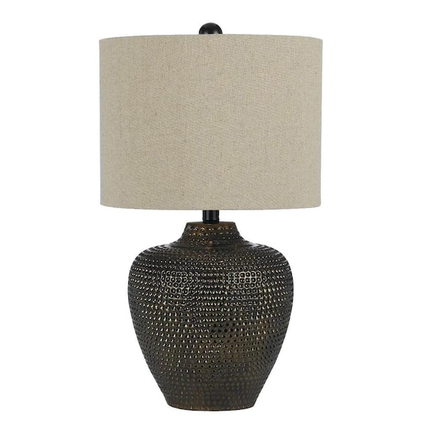 AF Lighting Danbury 22.5 in. Brown Ceramic Table Lamp