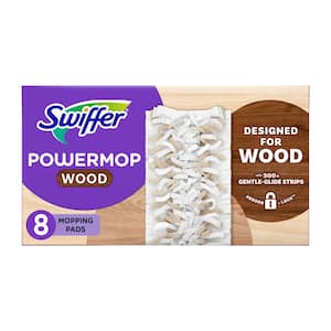 Power Mop Wood Mopping Pad Refills (8-Count)