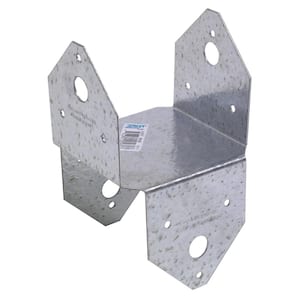 Simpson Strong-Tie ABA ZMAX Galvanized Adjustable Standoff Post Base for 4x4  Nominal Lumber ABA44Z - The Home Depot