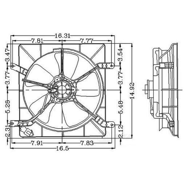 Electric Cooling Fan Assembly 2811246 The Home Depot