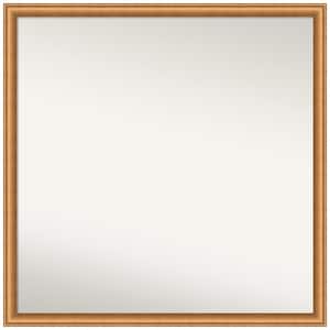 Salon Scoop Copper 28 in. x 28 in. Non-Beveled Casual Square Wood Framed Wall Mirror in Bronze