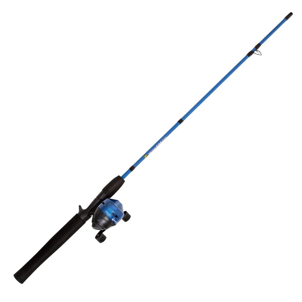 Wakeman Outdoors Swarm Series Spincast Rod and Reel Combo in Blue Metallic