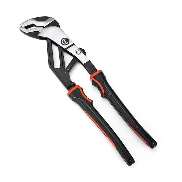 Crescent Z2 Auto-Bite 12 in. V-Jaw Tongue and Groove Dual Material Grip Pliers With Quick Adjust Jaws