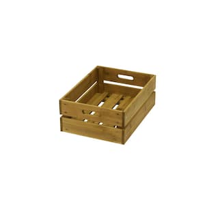 Wooden Fruit and Vegetable Crate in Natural