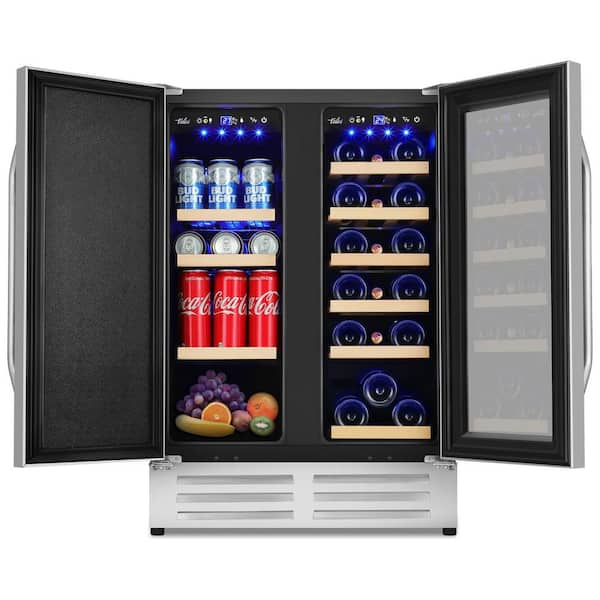 Hooure Dual Zone 24 in.20Bottle Wine and 88Can BuiltIn and