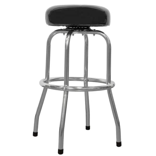 WEN 300 lbs. Capacity Chrome Plated Shop Bar Stool GG7316 The