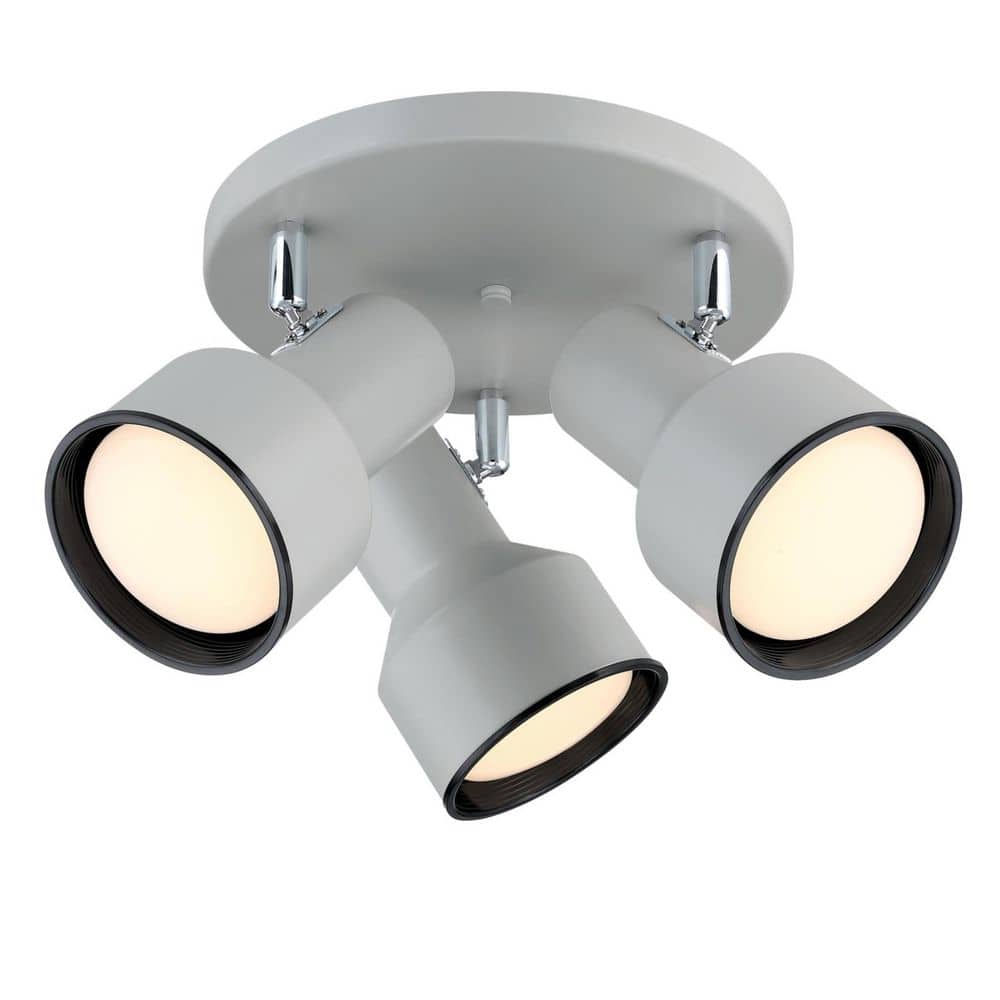 Remick 10-in. 3-Light Off White Semi-Flush Mount with Multi-Directional Light Fixture (1-Pack) price history on PriceWatchPro