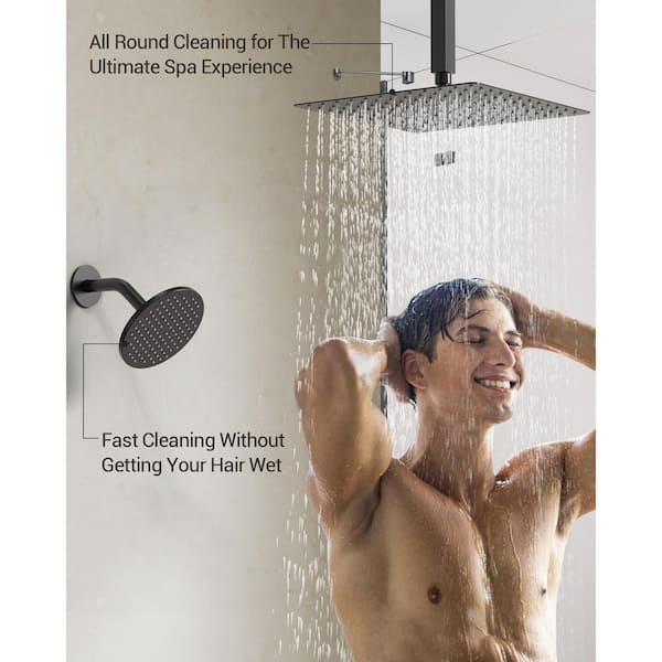YAWWALK Thermostatic Valve 5-Spray 12 and 6 in. Shower YAWWALK Thermostatic Valve 5-Spray 12 and 6 in. Shower