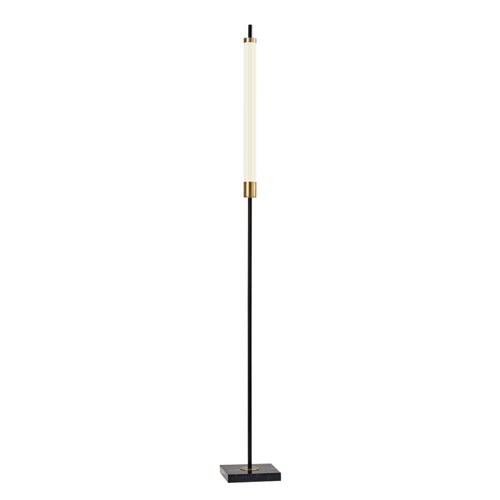 Adesso Piper 72 In Integrated Led Black Floor Lamp 4191 01 The