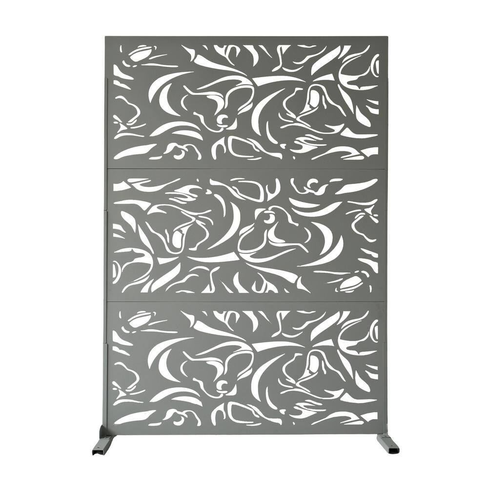 73 in. Grey Decorative and Privacy Aluminum Garden Fence price history on PriceWatchPro