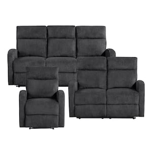 Lazzara Glendale 71 in. W Slope Arm Microfiber Rectangle 2-Piece