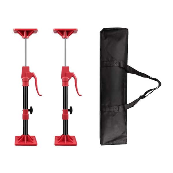 Red Carbon Steel 23 in. Jack Post, Adjusted Freely from 11 in. to 23 in. Sturdy Construction and Safety Features